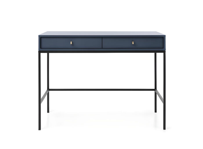 Console 2 tiroirs pieds métal noir 104 cm – ROSALIA