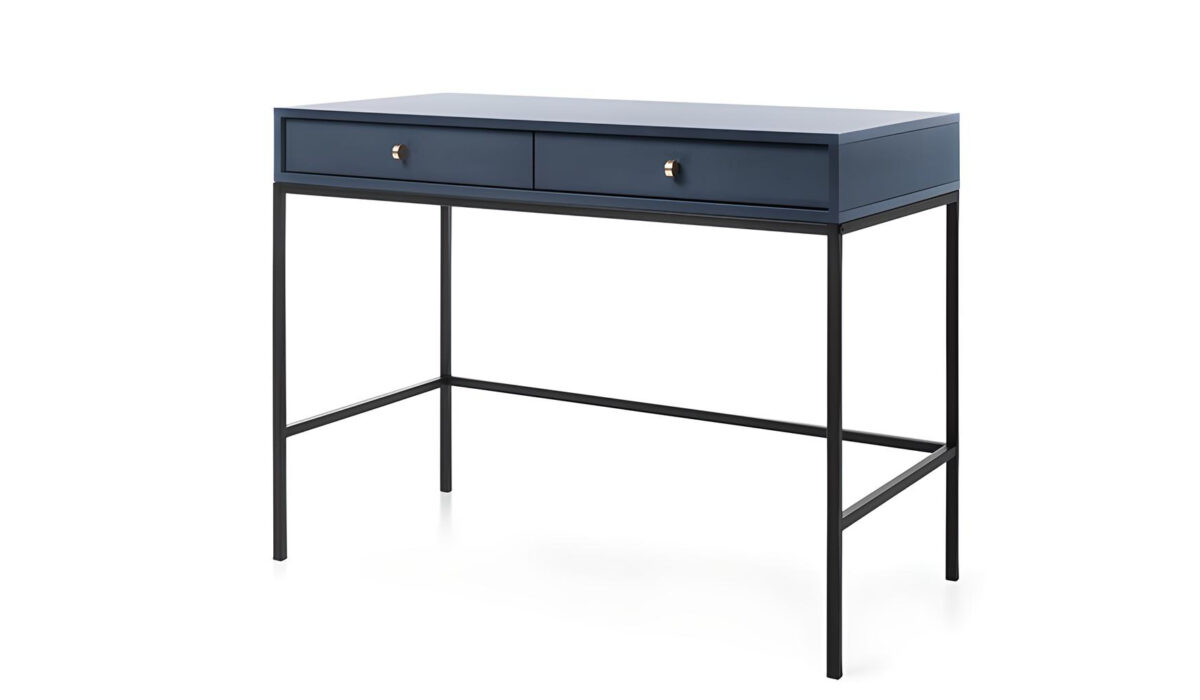 Console de 104 cm avec pieds noirs un meuble pratique et esthétique pour votre intérieur