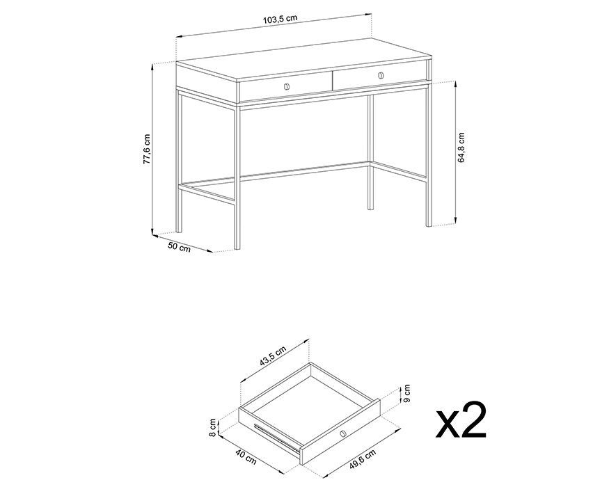 Croquis console ROSALIA