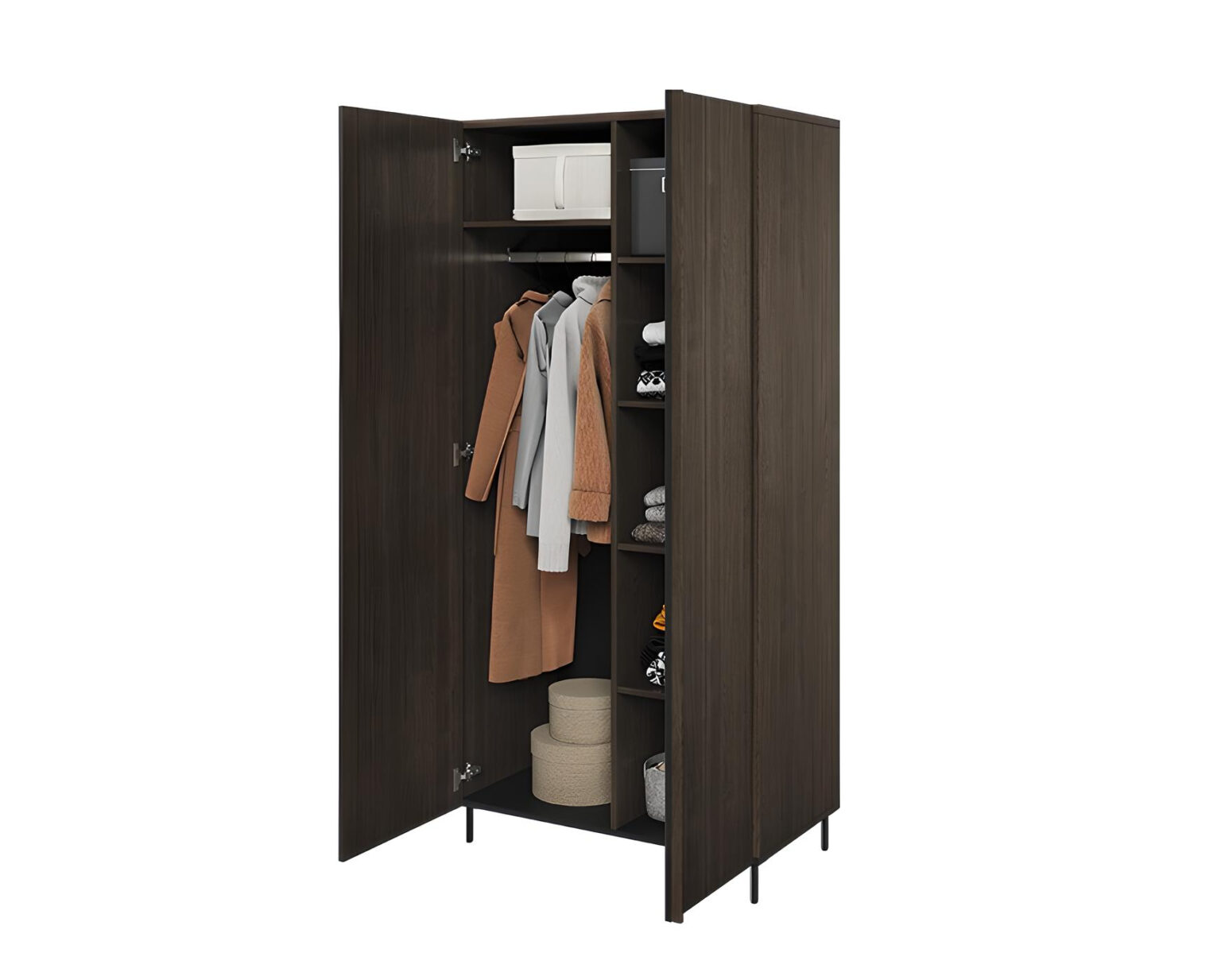 Profitez d'un espace de rangement généreux et d'un design élégant avec l'armoire CARENNE