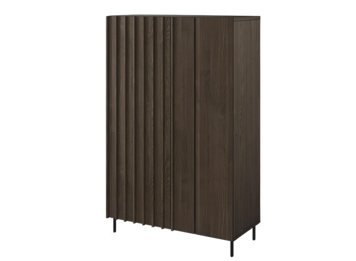 Buffet haut 2 portes bois foncé 92 cm – CARENNE