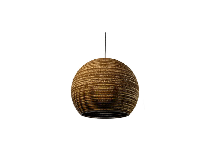 Suspension design boulle  en carton recyclé –  LOUNIE