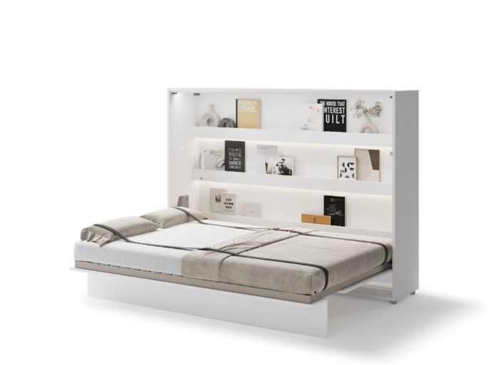 Lit escamotable horizontal avec LED mécanisme d’ouverture pneumatique – SMART