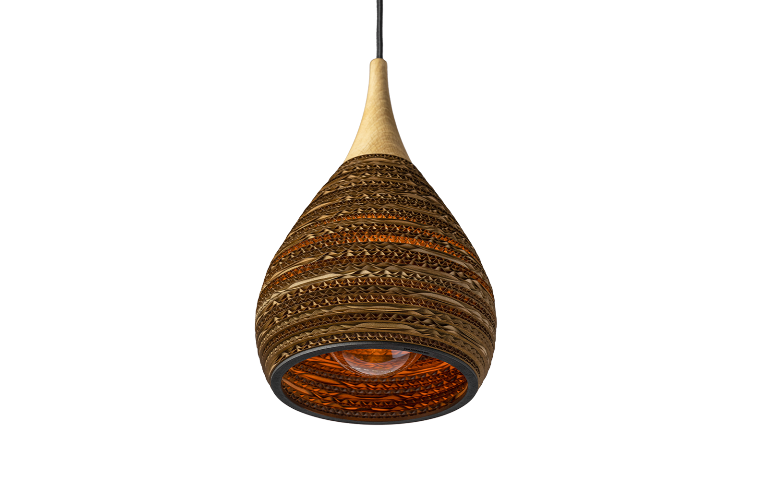 suspension luminaire en bois - Kamazza