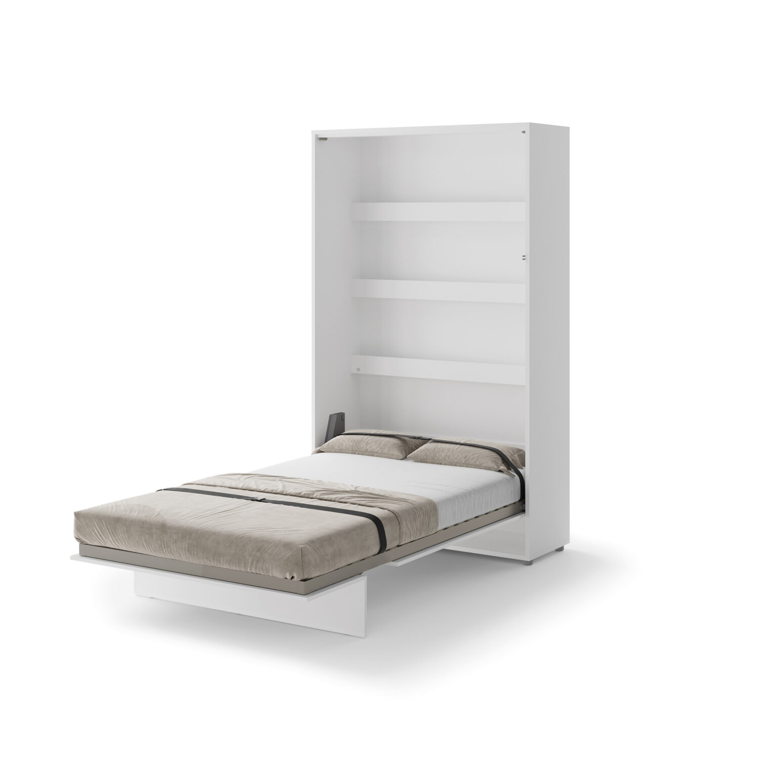 lit escamotable 1 place 120x200 SMART - blanc ouvert