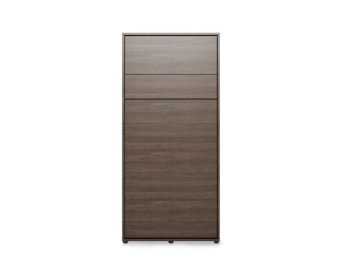 KAMAZZA Lit escamotable ouverture pneumatique SMART 90x200 Chêne foncé 2