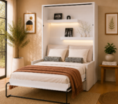 KAMAZZA Lit escamotable avec canpé beige