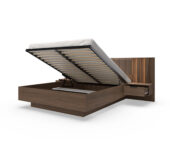 Lit coffre 160x200 chevets intégrés Kamazza