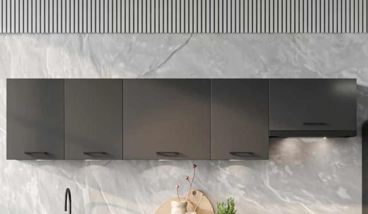 Cuisine grise anthracite haut