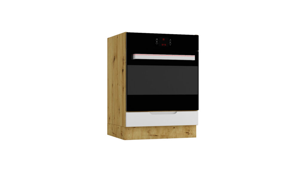 Cuisine d'angle moderne meuble bas blanc 5