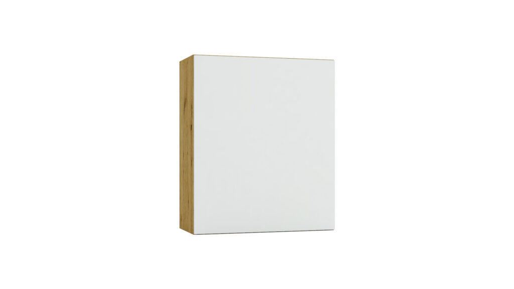 Cuisine d'angle moderne meuble haut blanc 2