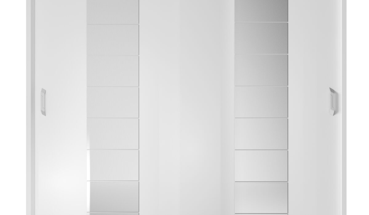 Armoire 2 portes avec miroir KAMAZZA