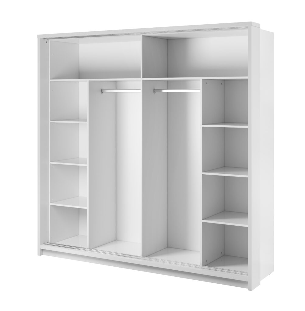 Armoire 2 portes avec miroir KAMAZZA