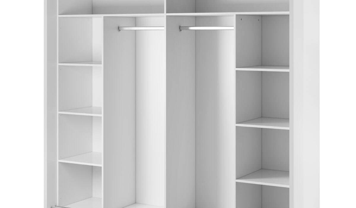Armoire 2 portes avec miroir KAMAZZA