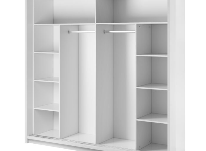 Dressing blanc avec miroir et LED – ARIANNA