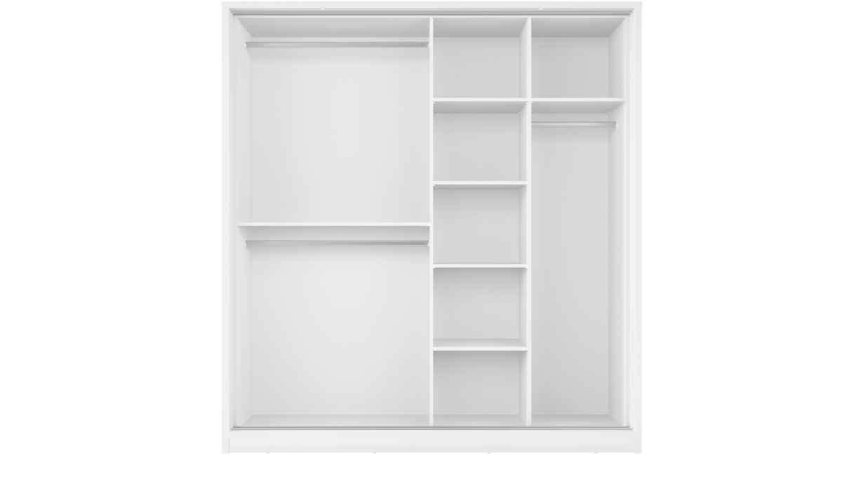 Armoire 2 portes avec miroir KAMAZZA