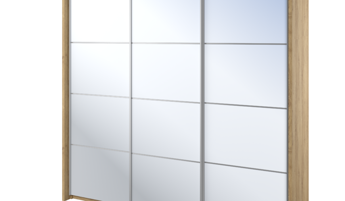 Armoire 3 portes avec miroir KAMAZZA