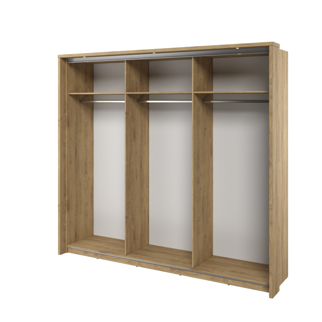 Armoire 3 portes avec miroir KAMAZZA