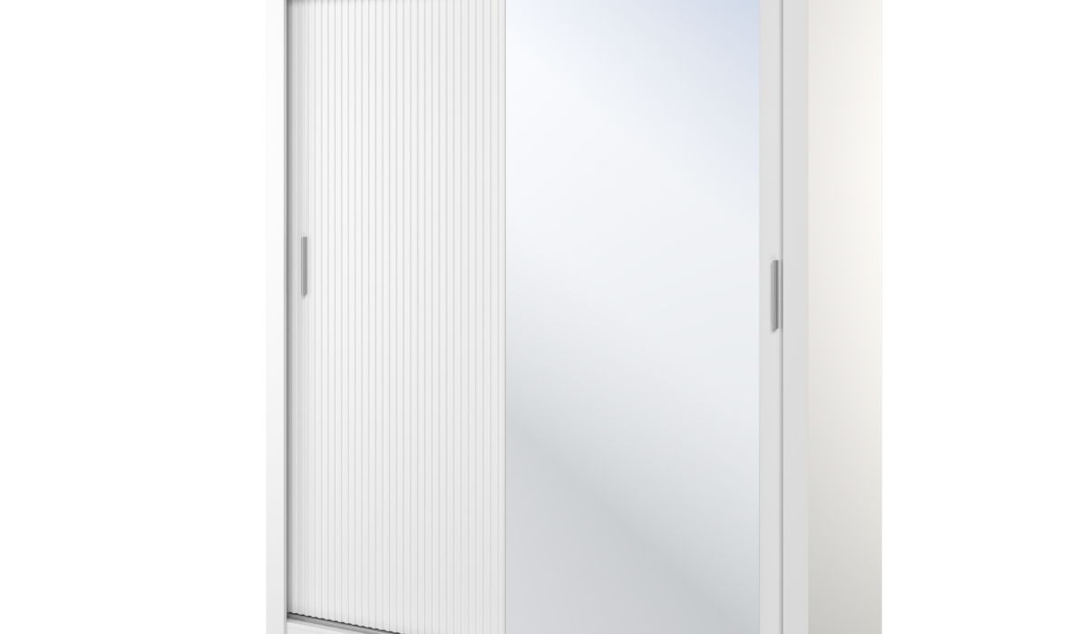Armoire 2 portes avec miroir KAMAZZA