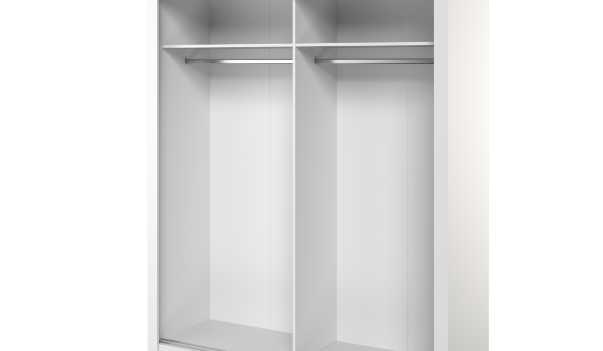 Armoire 2 portes avec miroir KAMAZZA