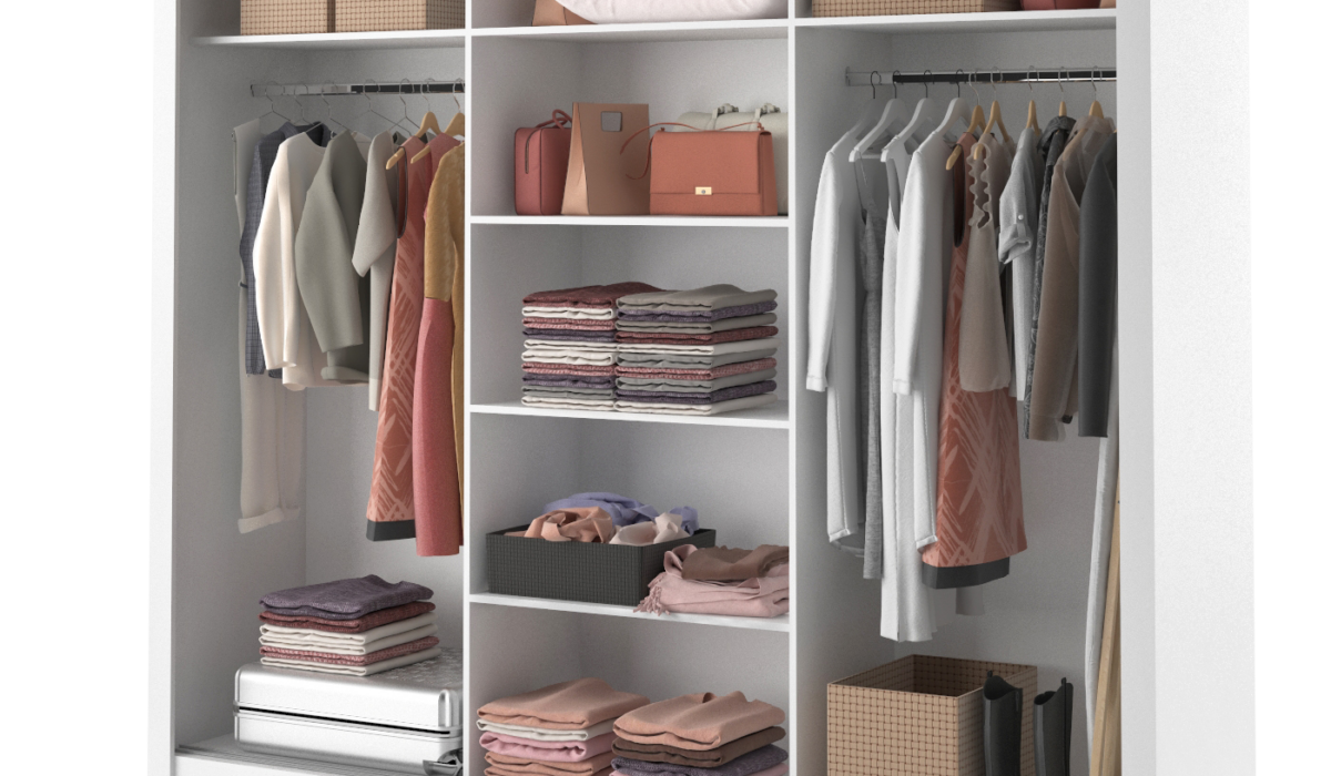 Armoire 3 portes avec miroir KAMAZZA