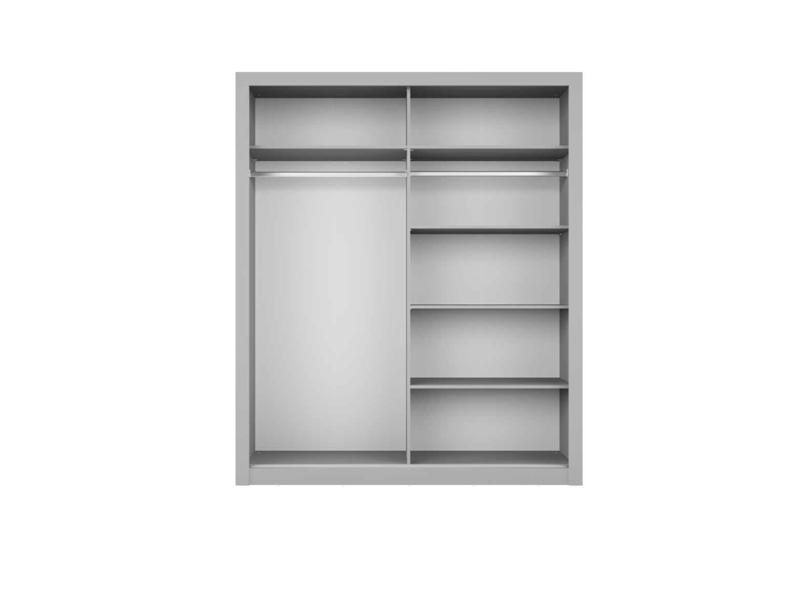 Armoire 2 portes avec miroir KAMAZZA