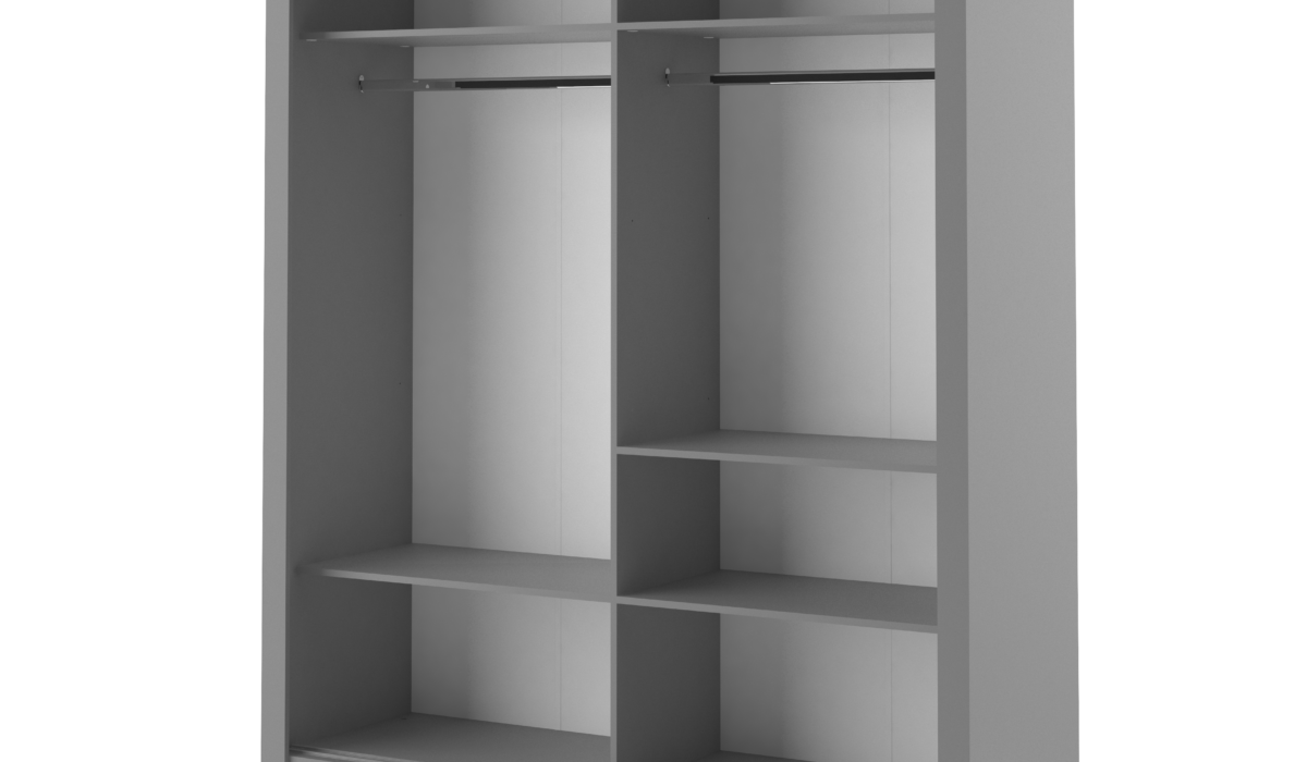 Armoire 2 portes avec miroir KAMAZZA