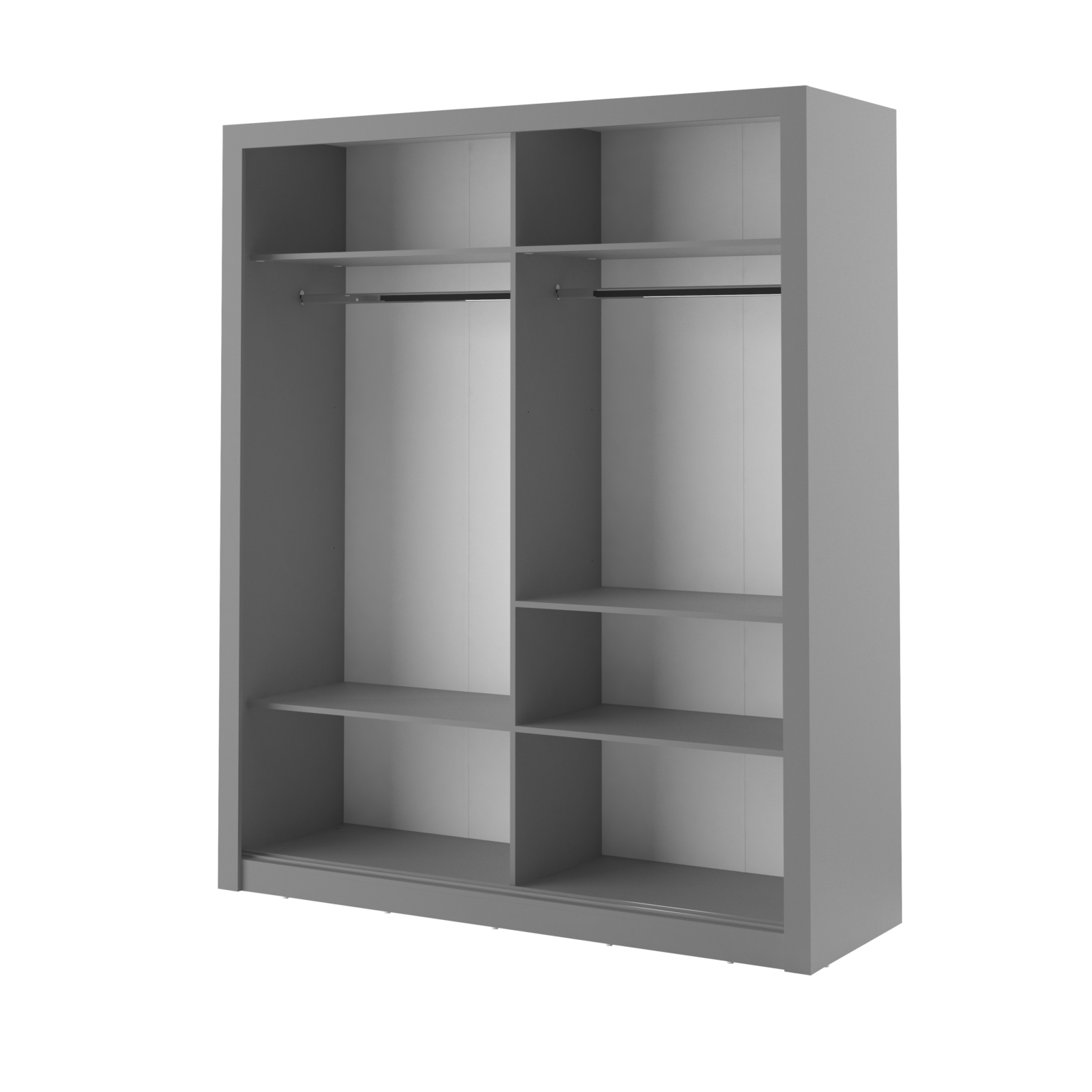 Armoire 2 portes avec miroir KAMAZZA