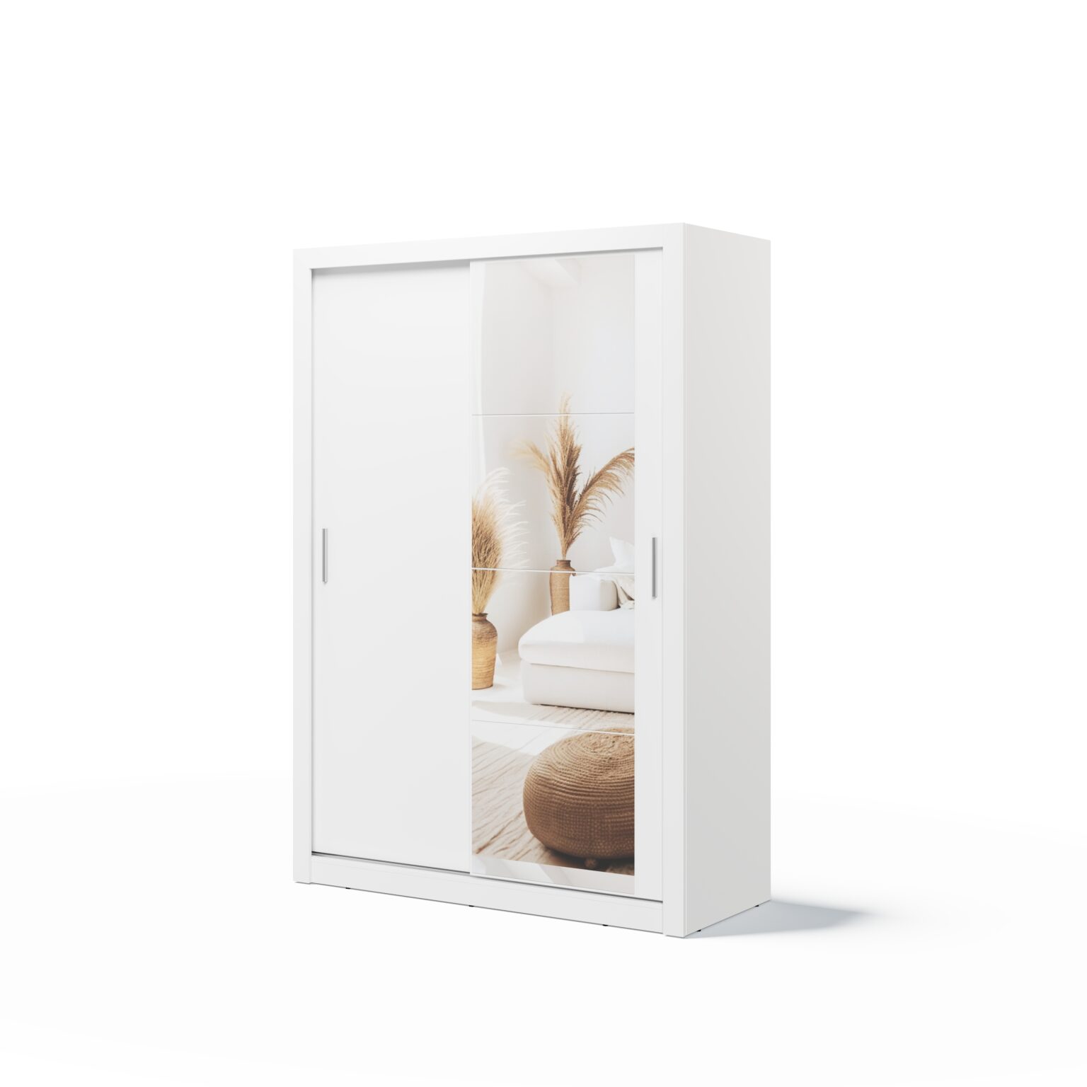 Armoire 2 portes avec miroir KAMAZZA