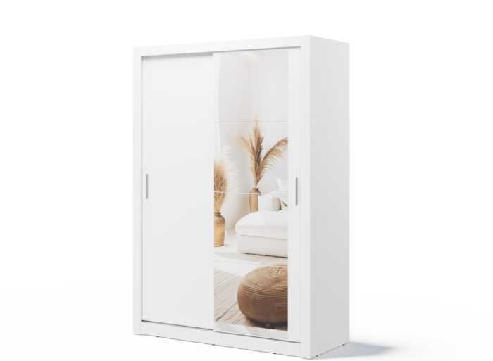 Armoire avec miroir coulissant 150 cm – MILAN