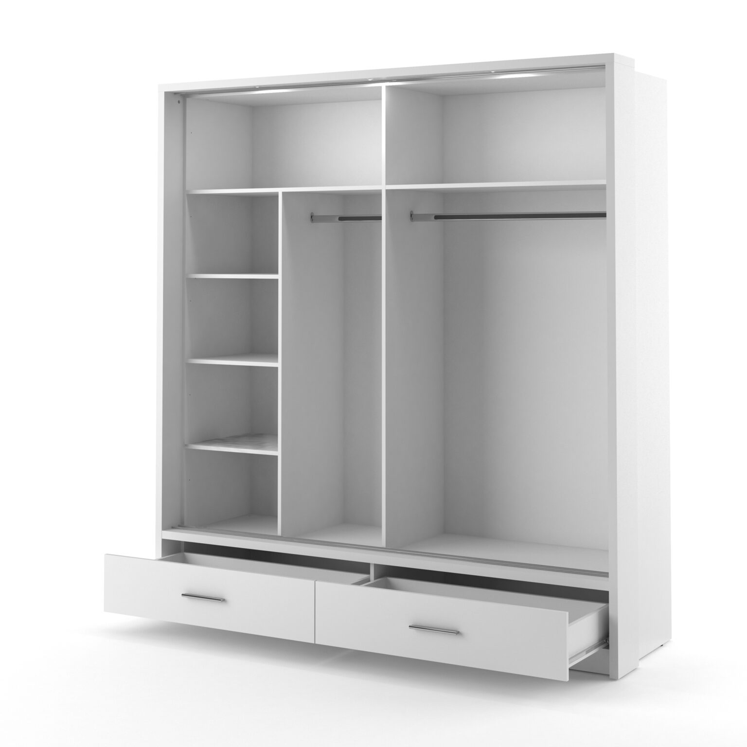 Armoire 2 portes avec miroir KAMAZZA