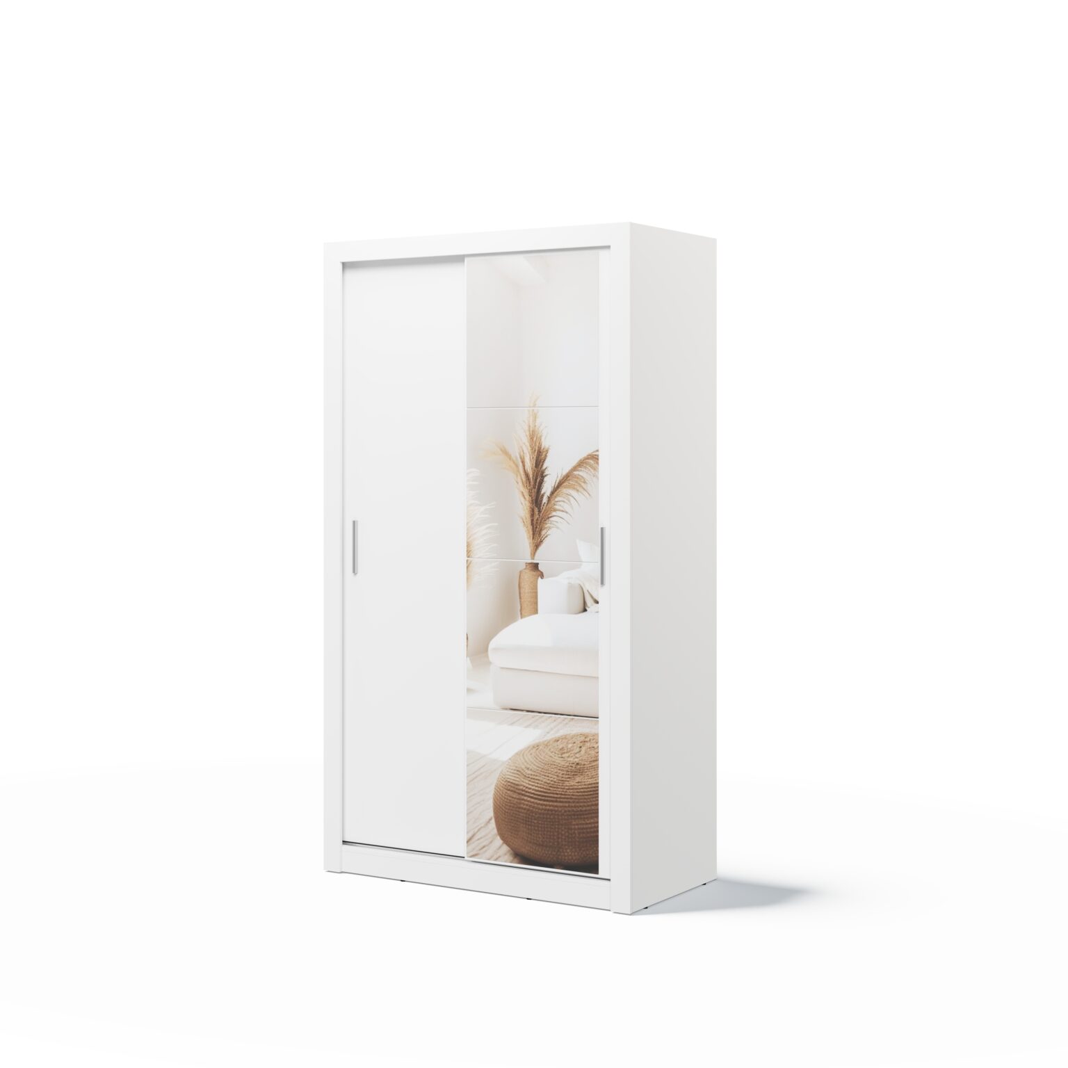 Armoire 2 portes avec miroir KAMAZZA