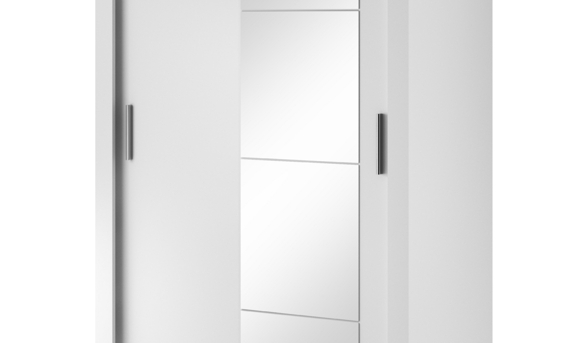 Armoire 2 portes avec miroir KAMAZZA