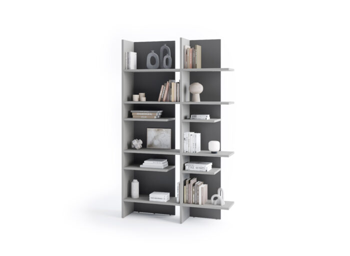 Bibliothèque en bois moderne – ETNA (version gauche)