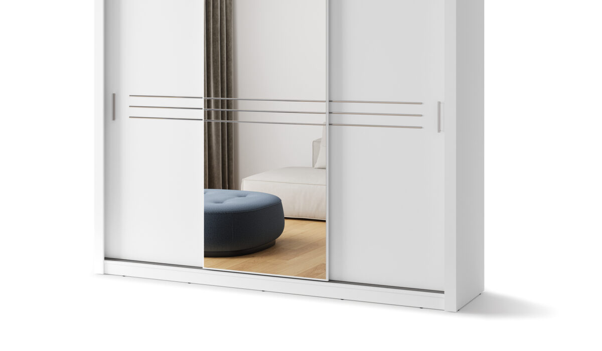 Armoire 3 portes avec miroir KAMAZZA