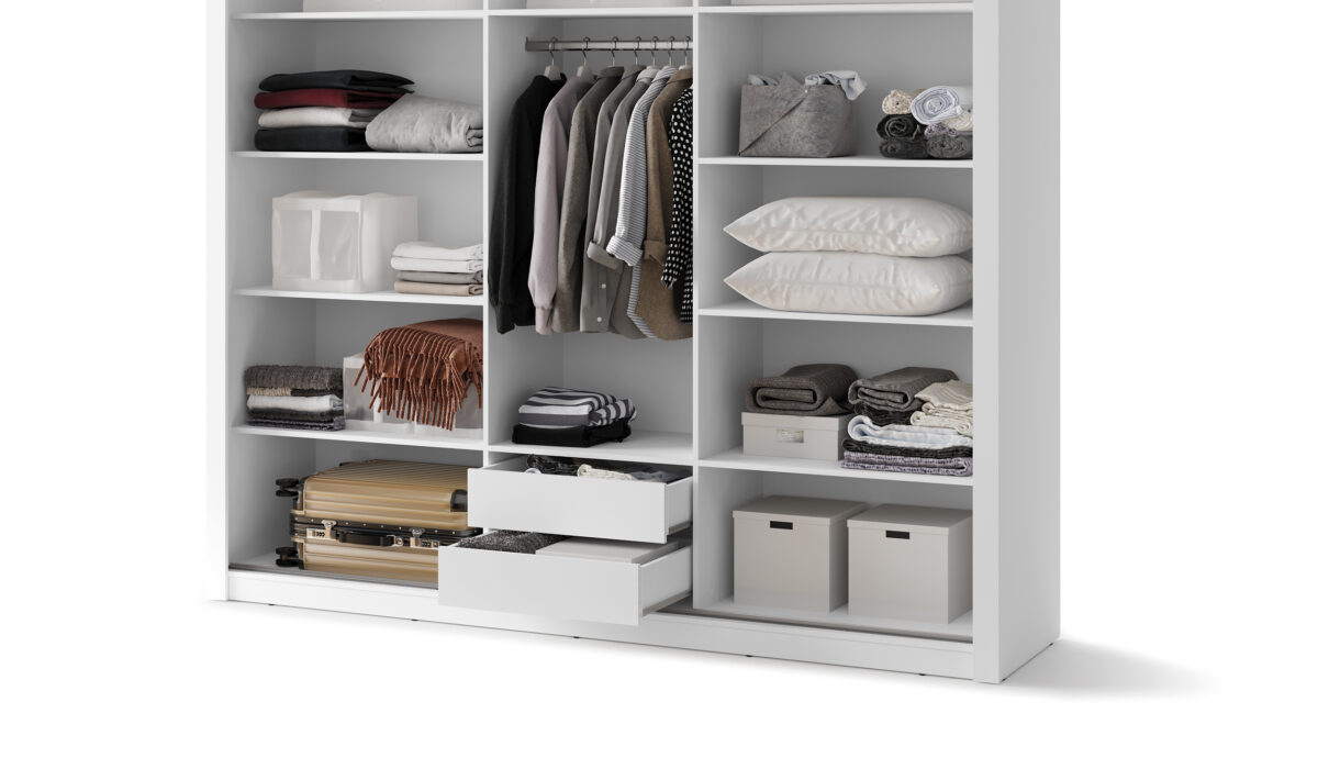 Armoire 3 portes avec miroir KAMAZZA