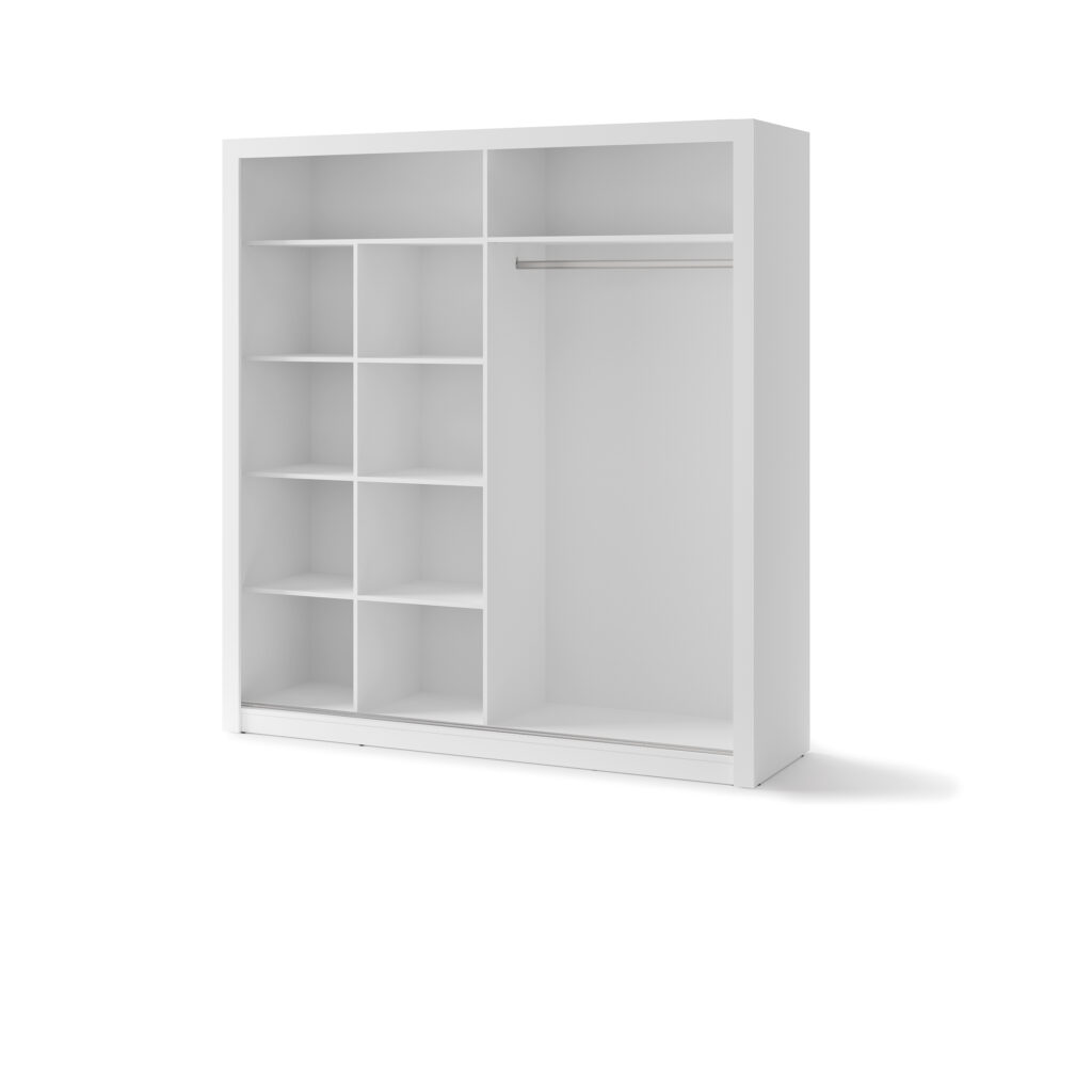 Armoire 2 portes avec miroir KAMAZZA
