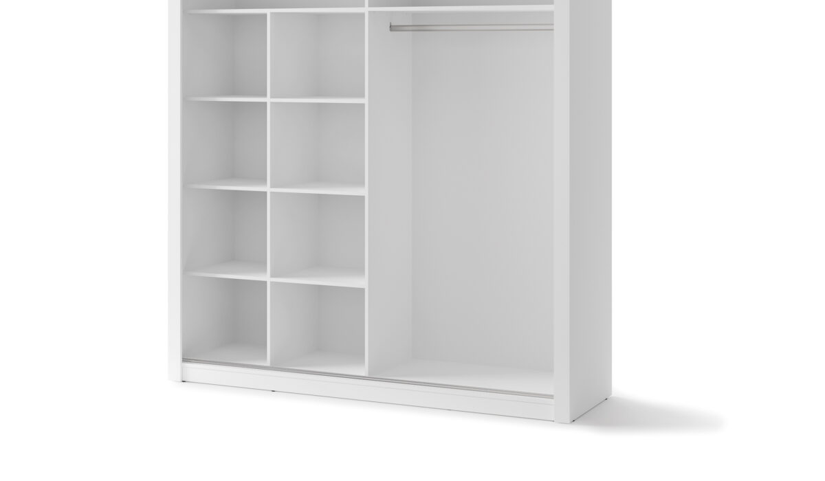Armoire 2 portes avec miroir KAMAZZA