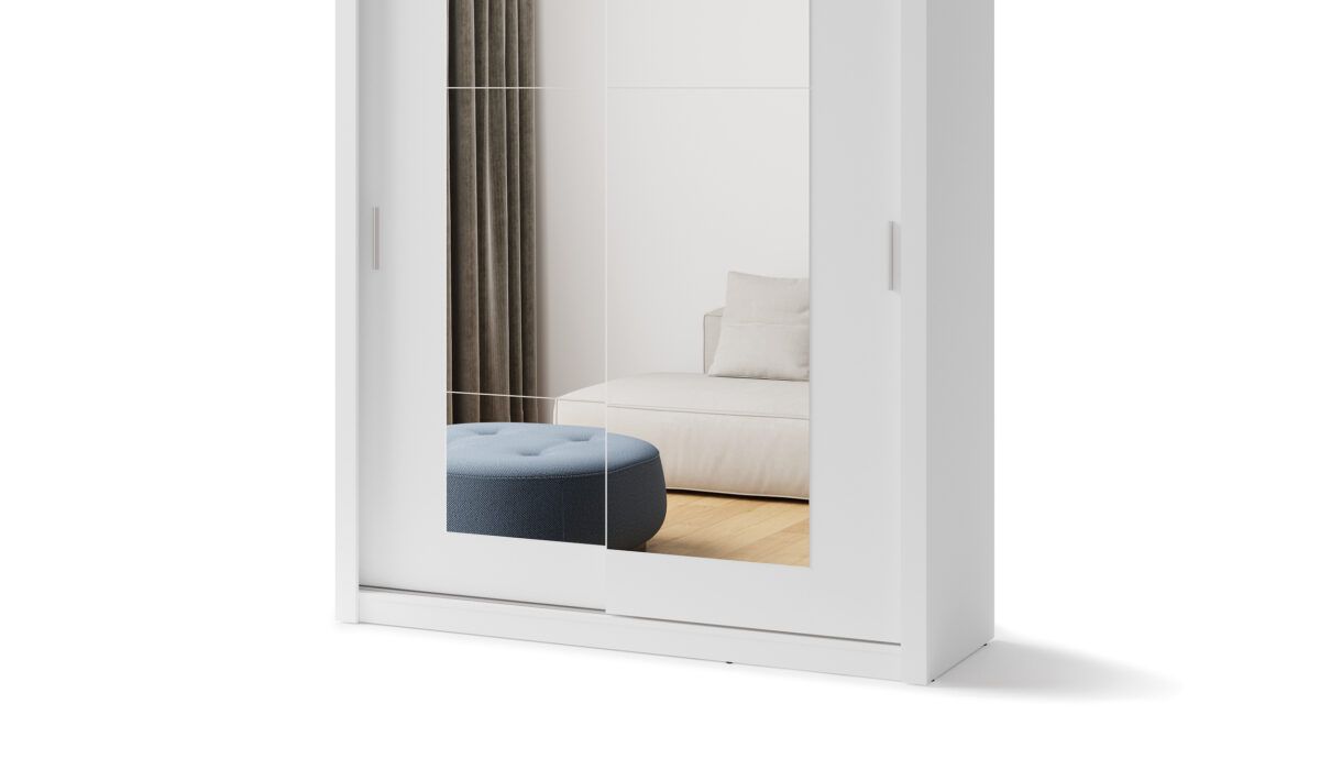 Armoire 2 portes avec miroir KAMAZZA