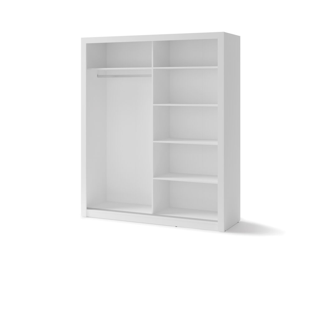 Armoire 2 portes avec miroir KAMAZZA