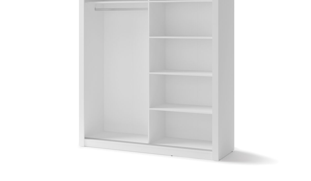 Armoire 2 portes avec miroir KAMAZZA