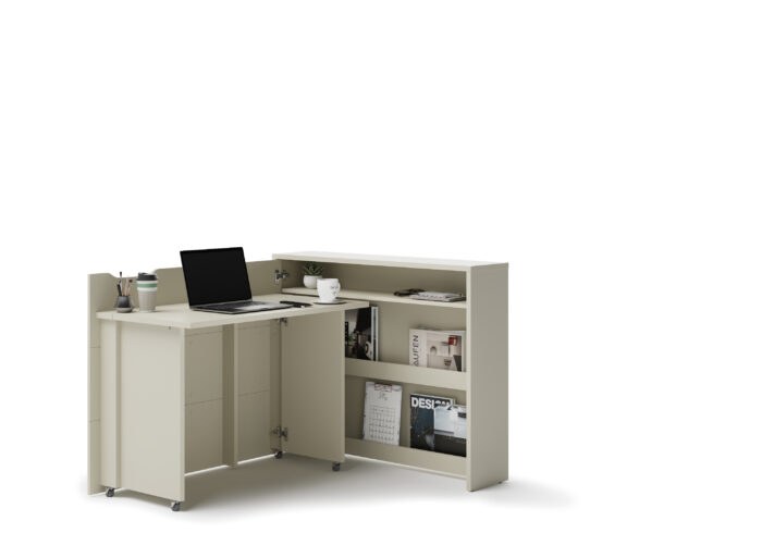 KAMAZZA Bureau escamotable ENJOY 115 cm ouverture à gauche - Cachemire