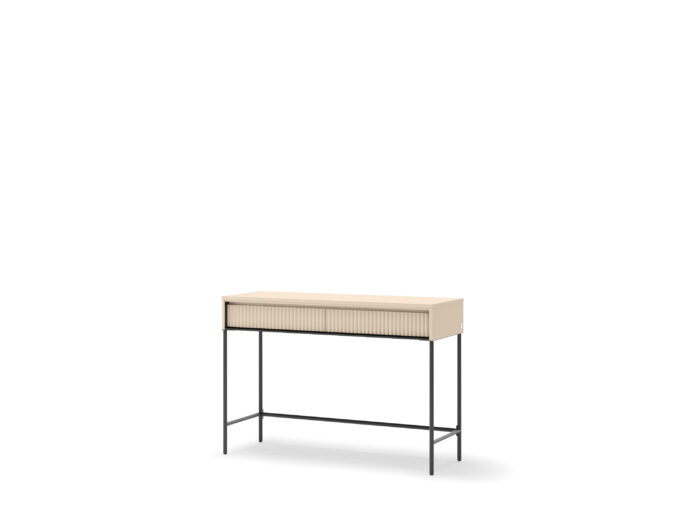 Console 2 tiroirs 112 cm Beige – STELLA
