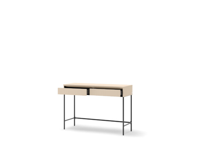 Console 2 tiroirs 112 cm Beige – STELLA