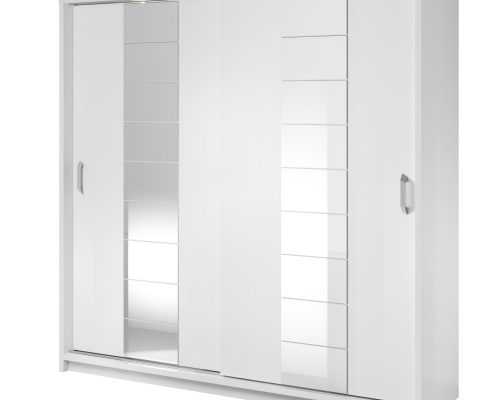 Armoire 2 portes avec miroir KAMAZZA