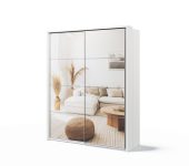 Armoire 2 portes avec miroir KAMAZZA