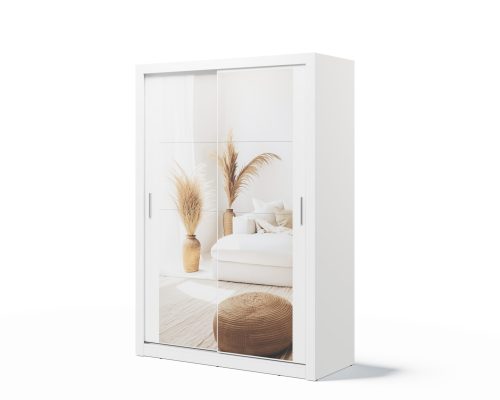 Armoire 2 portes avec miroir KAMAZZA