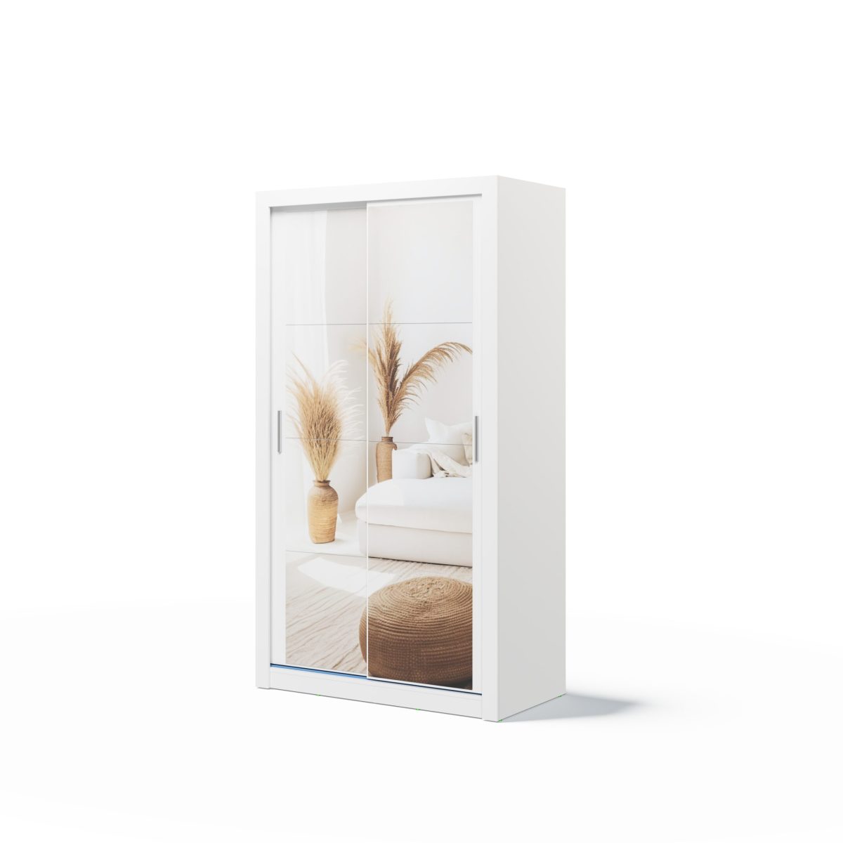 Armoire 2 portes avec miroir KAMAZZA