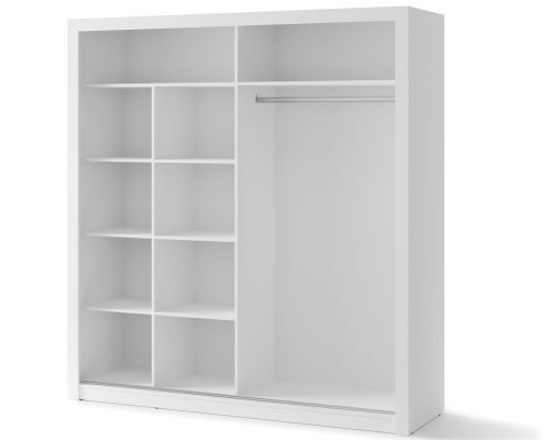 Armoire 2 portes avec miroir KAMAZZA