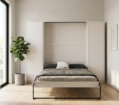 Lit armoire 140x200 nova ouvert kamazza